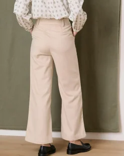 Garance Paris Pantalons|Pantalon en Laine mélangée Toby beige