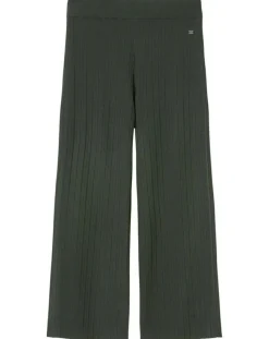 Marc O'Polo Pantalons|Pantalon en Maille Milano vert foncé