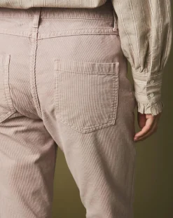 Hartford Pantalons|Pantalon en Velours côtelé Pencil rosewood