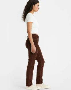 Levi's® Pantalons|Pantalon en Velours côtelé 724 High Rise marron