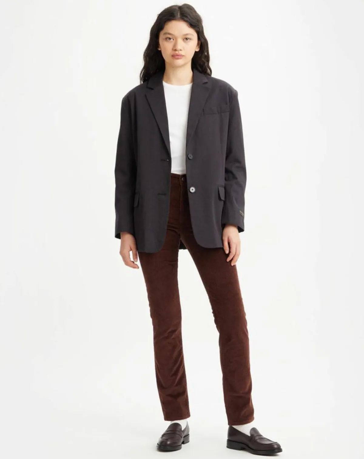 Levi's® Pantalons|Pantalon en Velours côtelé 724 High Rise marron