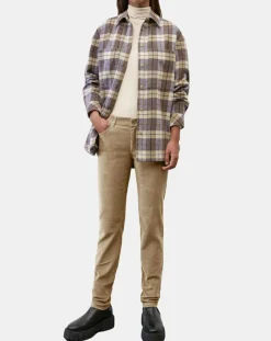 Marc O'Polo Pantalons|Pantalon en Velours côtelé Lulea beige