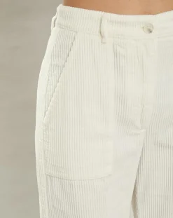 Hartford Pantalons|Pantalon en Velours côtelé Patel milk