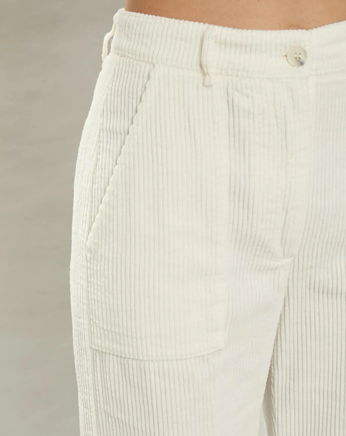 Hartford Pantalons|Pantalon en Velours côtelé Patel milk