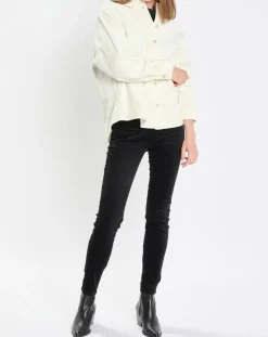 Marc O'Polo Pantalons|Pantalon en Velours de coton bio Slim Mavas noir