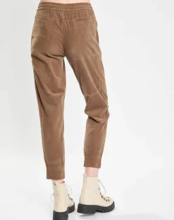 Marc O'Polo Pantalons|Pantalon en Velours de coton Milleraies kaki