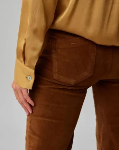 Lauren Vidal Pantalons|Pantalon en Velours Elsa cigare