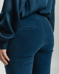 Lauren Vidal Pantalons|Pantalon en Velours Pants paon