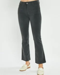 Lauren Vidal Pantalons|Pantalon en Velours Pants bitume