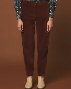 Hartford Pantalons|Pantalon en Velours Perfect cacao