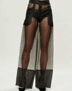 La Perla Pantalons|Pantalon Esprit d'Atelier 100% Soie noir