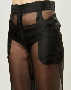 La Perla Pantalons|Pantalon Esprit d'Atelier 100% Soie noir