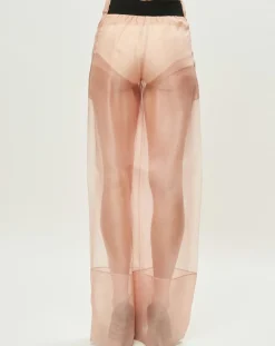 La Perla Pantalons|Pantalon Esprit d'Atelier en Soie rose