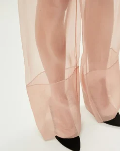 La Perla Pantalons|Pantalon Esprit d'Atelier en Soie rose