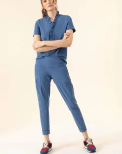 Indies Pantalons|Pantalon Esterel bleu