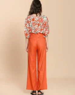 The Korner Pantalons|Pantalon Félicie orange