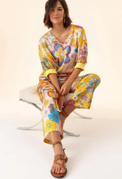 Bleu Blanc Rouge Pantalons|Pantalon Jacinthe jaune