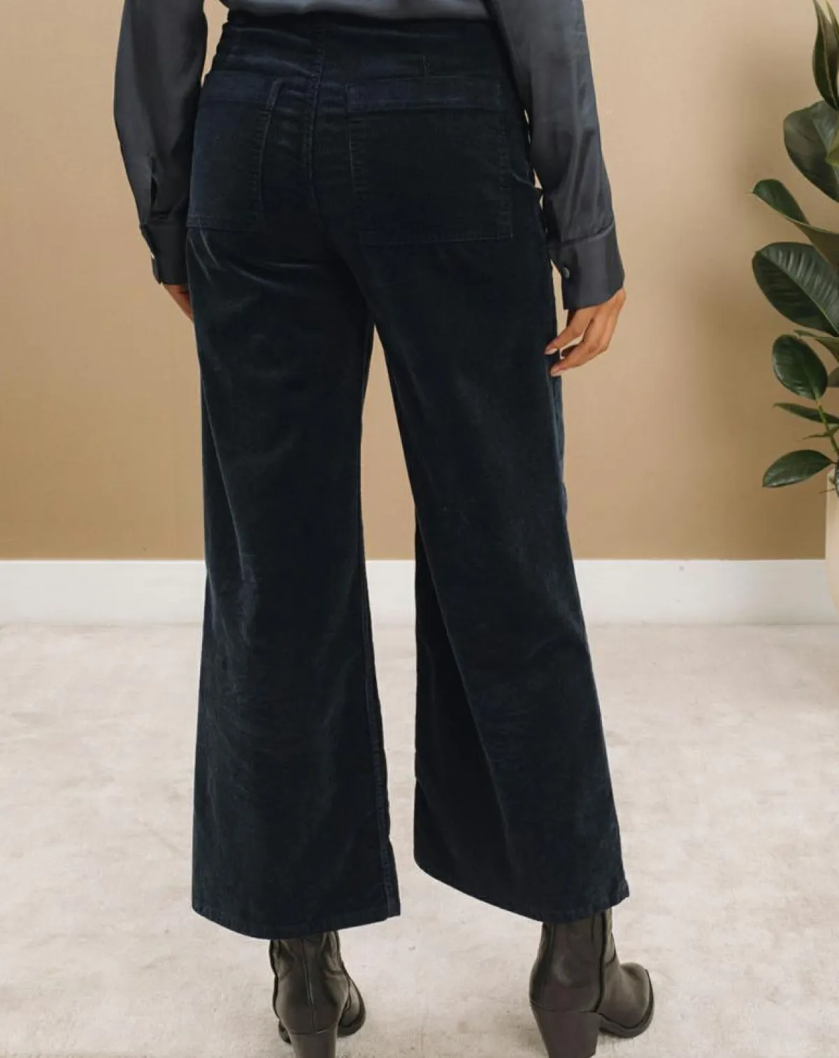 Lauren Vidal Pantalons|Pantalon jupe-culotte Cloé nuit