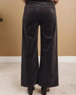 Lauren Vidal Pantalons|Pantalon jupe-culotte Cloé bitume