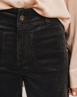 Lauren Vidal Pantalons|Pantalon jupe-culotte Cloé bitume