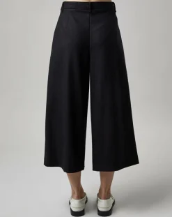 Marc O'Polo Pantalons|Pantalon jupe-culotte en Laine mélangée noir