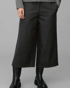 Marc O'Polo Pantalons|Pantalon jupe-culotte en Laine mélangée noir