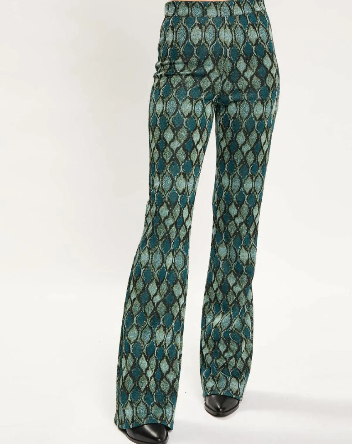 Lauren Vidal Pantalons|Pantalon Kyllie à motifs bleu