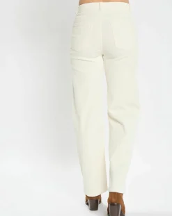 Marc O'Polo Pantalons|Pantalon large corduroy écru
