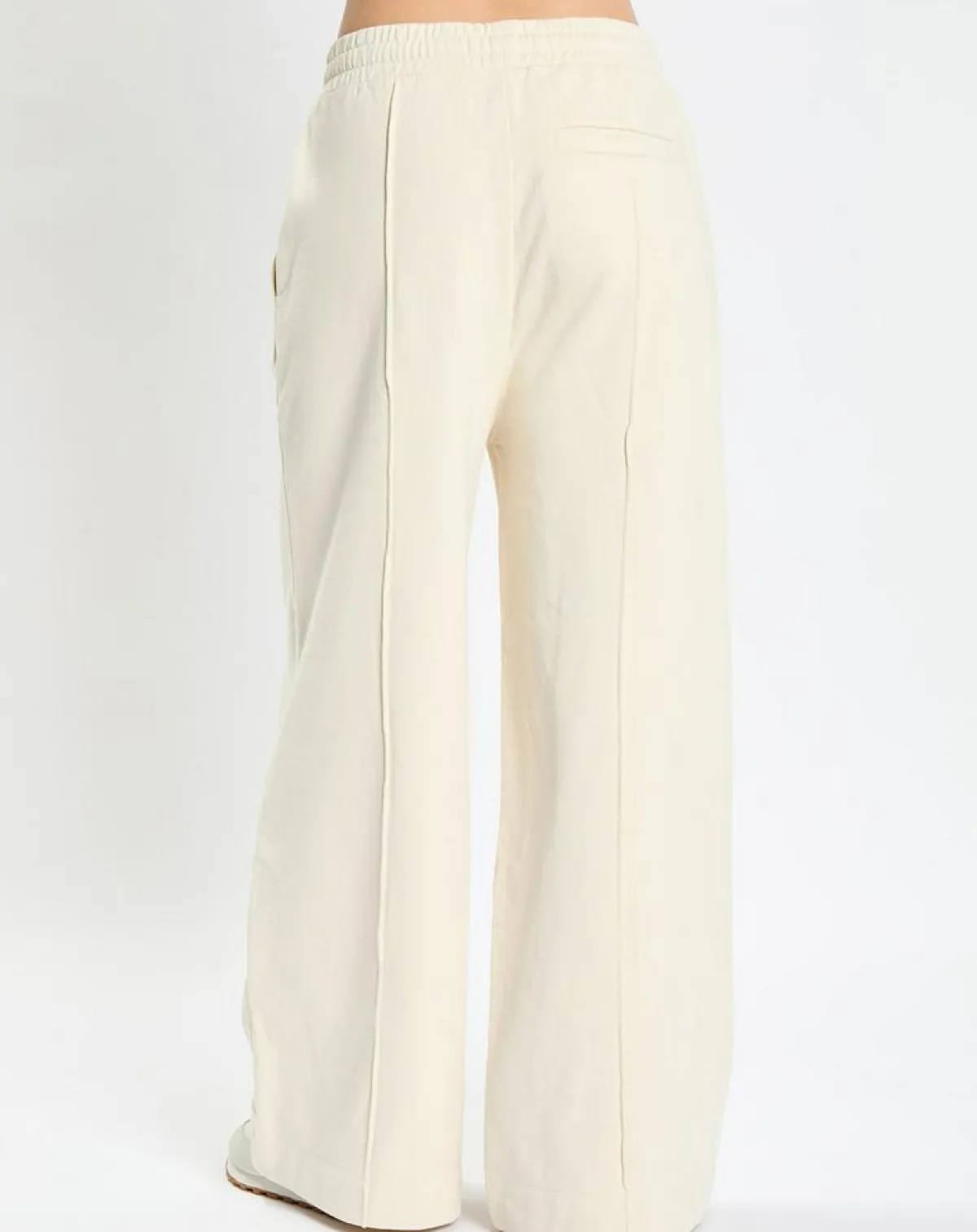 Marc O'Polo Pantalons|Pantalon large en Molleton écru