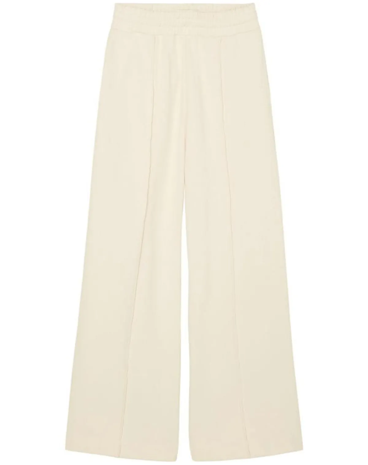 Marc O'Polo Pantalons|Pantalon large en Molleton écru