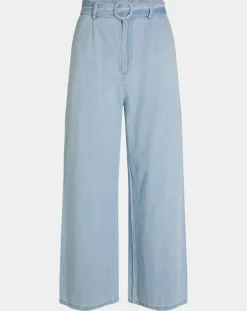 Garance Paris Pantalons|Pantalon large Lucia bleu