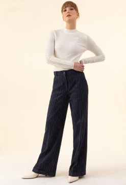 Bleu Blanc Rouge Pantalons|Pantalon Lino bleu