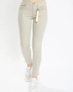 Marc O'Polo Pantalons|Pantalon Mavas en Coton Bio gris clair