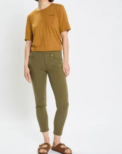Marc O'Polo Pantalons|Pantalon Mavas en Coton Bio kaki