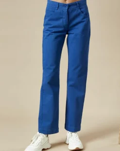 Hartford Pantalons|Pantalon 7/8ème Punch prussian bleu