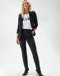 Indies Pantalons|Pantalon Merry noir pois mordore