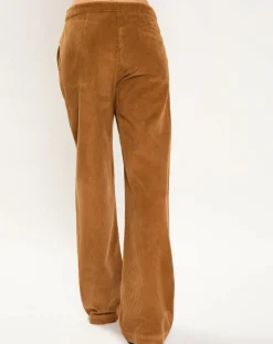 Lauren Vidal Pantalons|Pantalon Mila tabac