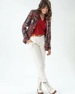 Indies Pantalons|Pantalon Naomi naturel/terracotta