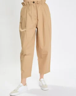 Marc O'Polo Pantalons|Pantalon paperbag pinces beige