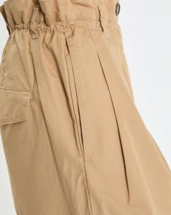 Marc O'Polo Pantalons|Pantalon paperbag pinces beige