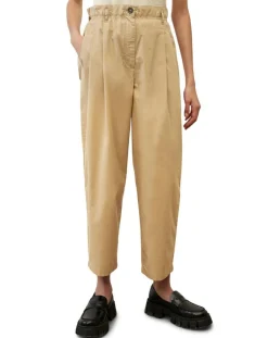 Marc O'Polo Pantalons|Pantalon paperbag pinces beige