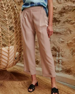 Belair Pantalons|Pantalon Portia beige