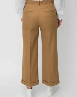 Marc O'Polo Pantalons|Pantalon Ramie marron
