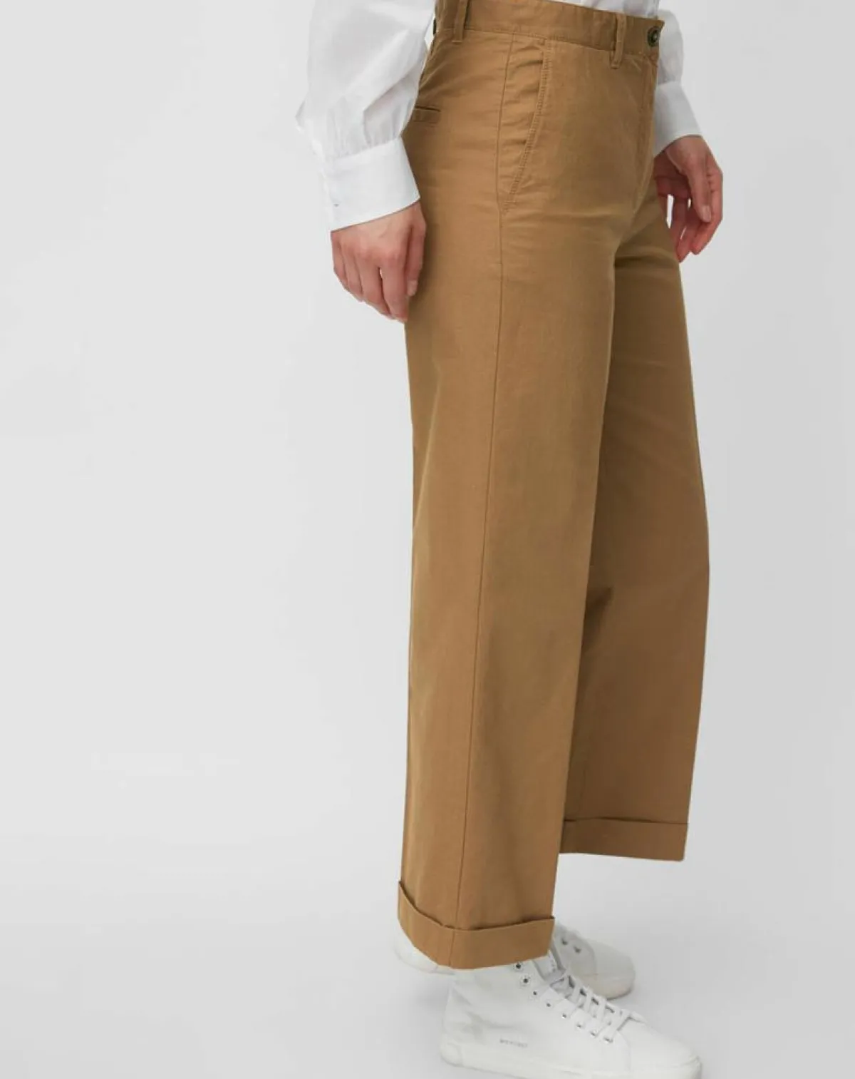 Marc O'Polo Pantalons|Pantalon Ramie marron