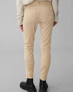 Marc O'Polo Pantalons|Pantalon slim Albi effet Velours beige