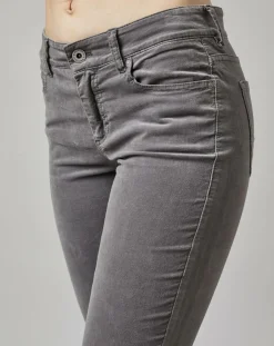 Marc O'Polo Pantalons|Pantalon slim Albi effet Velours gris clair