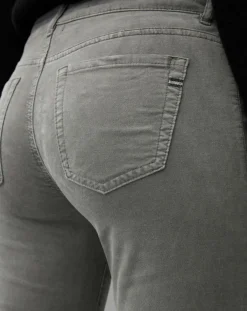 Marc O'Polo Pantalons|Pantalon slim Albi effet Velours gris clair