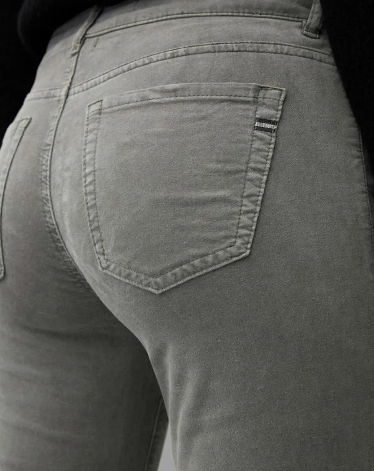 Marc O'Polo Pantalons|Pantalon slim Albi effet Velours gris clair