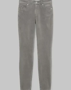 Marc O'Polo Pantalons|Pantalon slim Albi effet Velours gris clair
