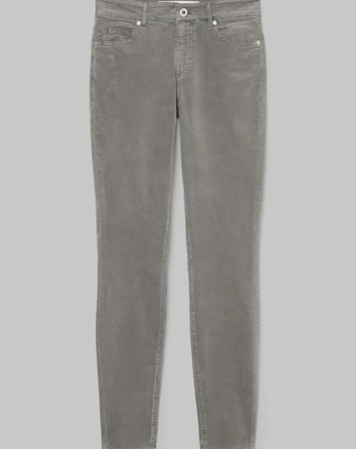 Marc O'Polo Pantalons|Pantalon slim Albi effet Velours gris clair
